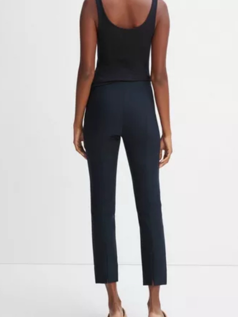 Vince Slim Stitch Front Seam Ponte Leggings Size-Small Office- Core